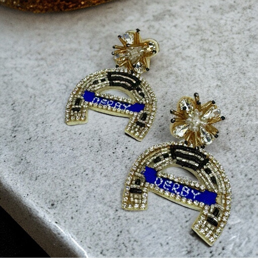 Derby Dangle Earrings – The Perfect Accessory for Derby Day! Kentucky Derby - Picture 3 of 6